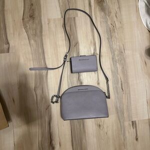 Michael Kors purse and wallet set